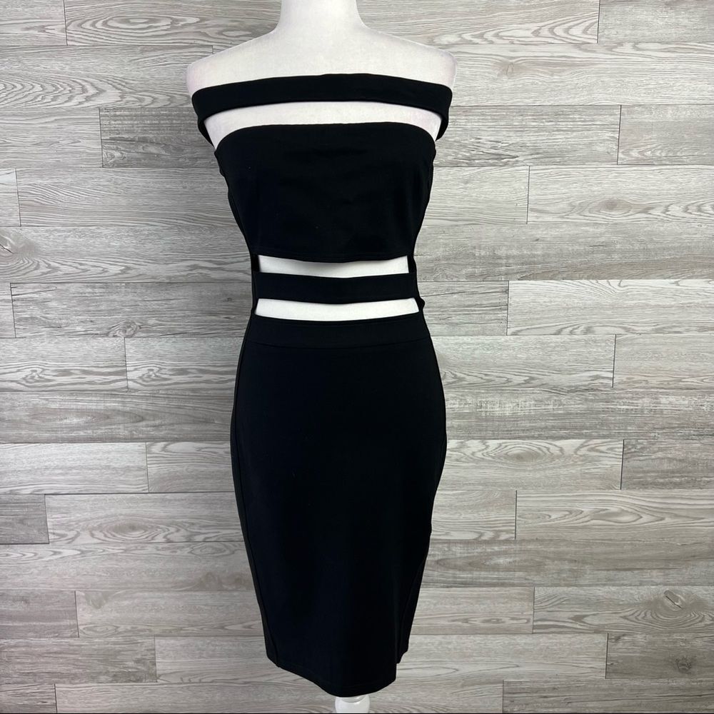 Eros Black Cut Out Dress